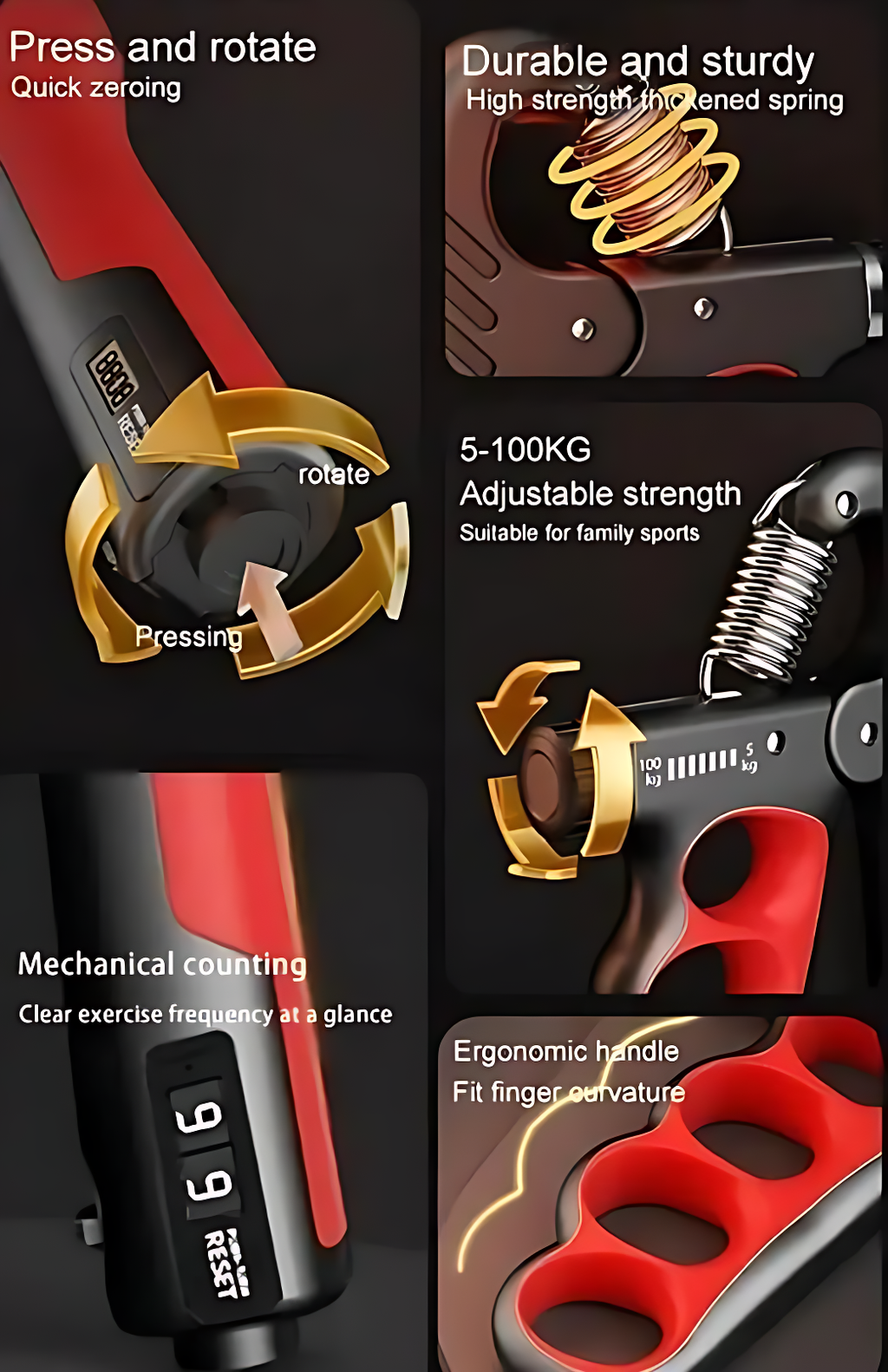 Adjustable Hand Grip Strengthener – Build Grip & Forearm Power